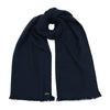 Hand Woven Narrow Yak Scarf in Navy