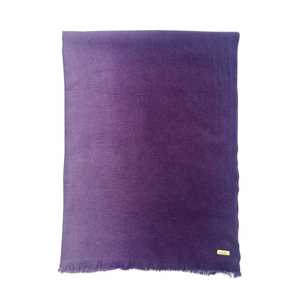 Cashmere Hand Woven Wrap – Purple Haze Ombre