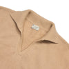 Recycled Cashmere Polo Collar Sweater - Cosy Camel