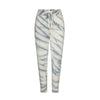 Marble Tie Dye Organic Cashmere Jogger in Light Blue/Ivory - Reduced