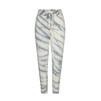 Knitted Tie Dye Jogger & Hoodie Set - Pale Blue & Ivory