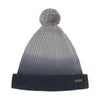 Knitted Beanie Bobble Hat Grey - now 50% off