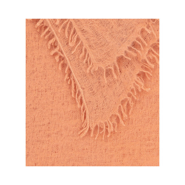 Felted Cashmere Scarf  Orange Rust -NOW 70% off