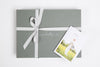 Gift box grey Thread Tales company keepsake presentation
