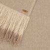 Hand Woven Ombre Fringe Scarf - Natural - Now with 40% discount