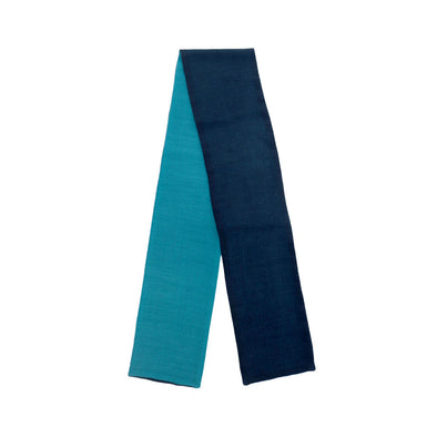 Two Tone Zoom Scarf in Teal & Navy - 72% off