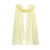 Hanging citrus yellow linen scarf. Handwoven and sustainably made from eco dyes by Thread Tales