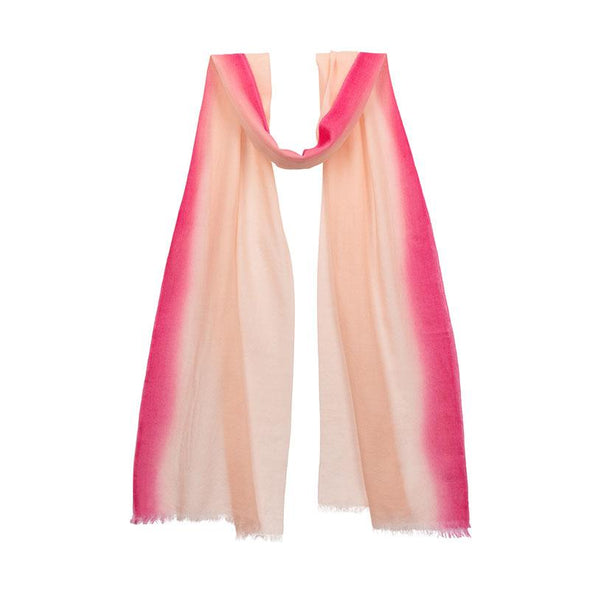 Gift Set - Dip Dyed Flash Stripe Scarf in Sunset with Peace Mountain Headband in Pink (worth £92.50)