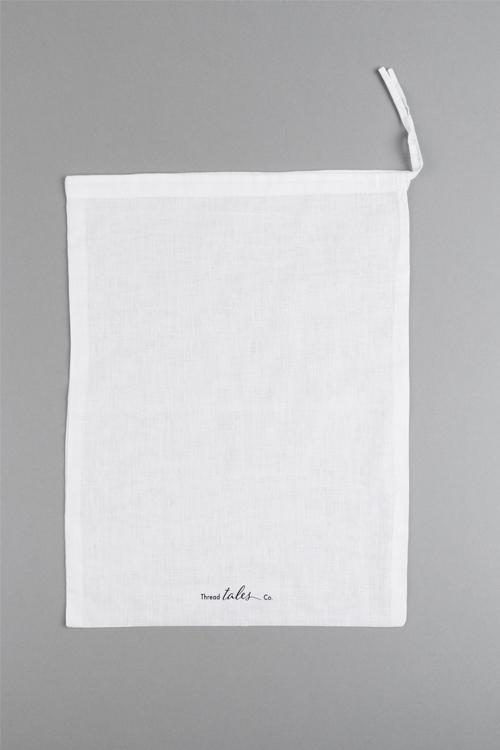 Cotton travel bab with Thread Tales company printed logo ethically sourced sustainable cotton 