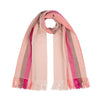 Gift Set - Brushed Cashmere Sunset Wool Scarf & Peace Mountain Headband in Pink (worth £180)